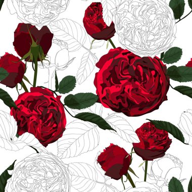 güzel çiçekler desen arka plan vektör illüstrasyon