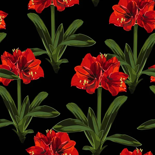 Vector Illustratie Van Mooie Bloemen Patroon Achtergrond — Stockvector