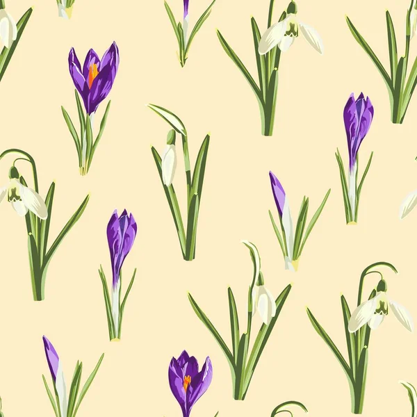 Vektor Illustration Von Schönen Blumen Muster Hintergrund — Stockvektor