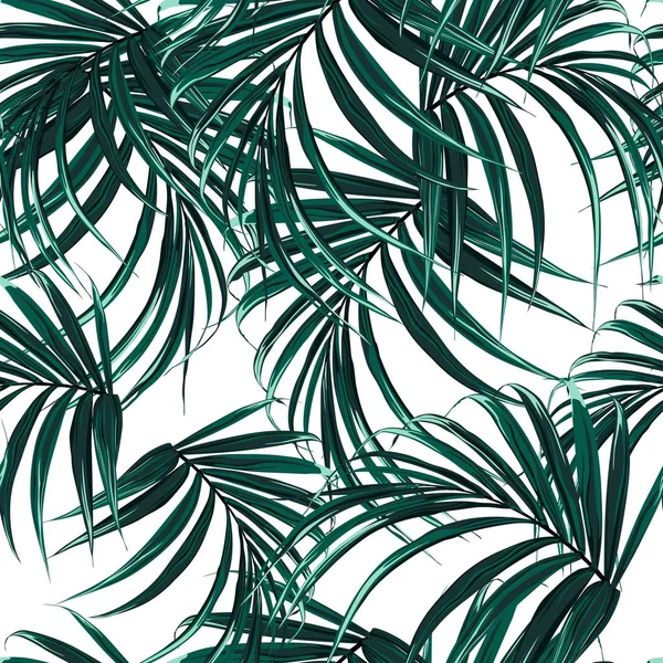 Ilustração Vetorial Fundo Padrão Floral Tropical —  Vetores de Stock