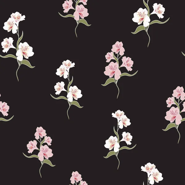 Ilustración Vectorial Fondo Hermoso Patrón Floral — Vector de stock