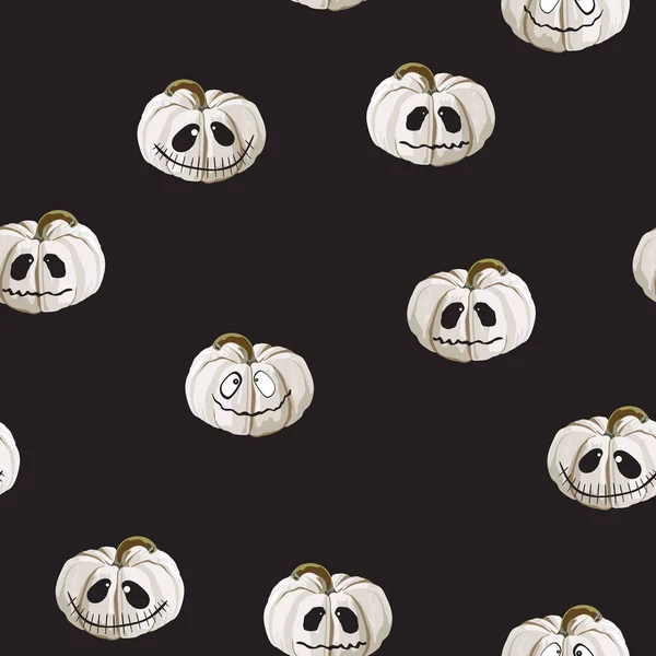 Ilustração Vetorial Fundo Padrão Halloween Brilhante — Vetor de Stock