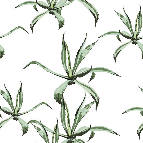 Απεικόνιση Διάνυσμα Του Φόντου Τροπικού Floral Μοτίβου — Διανυσματικό Αρχείο