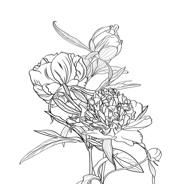Ilustrasi Vektor Dari Latar Belakang Pola Bunga Yang Indah - Stok Vektor