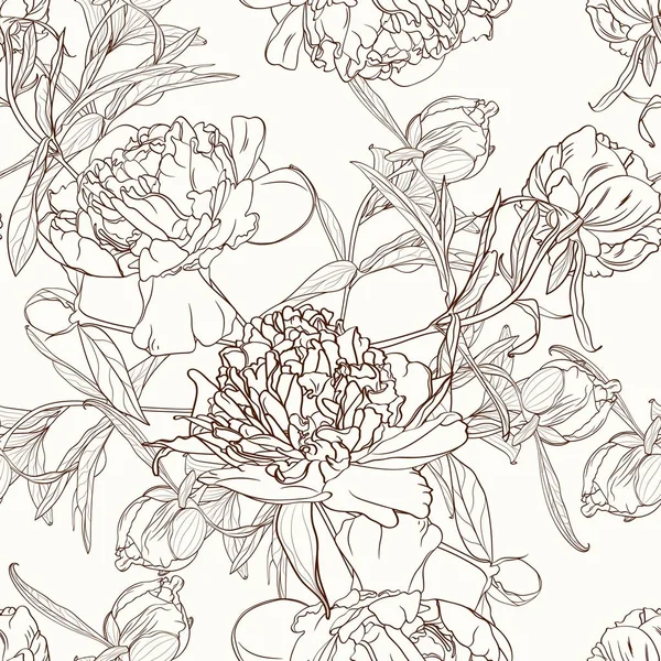 Illustration Vectorielle Beau Fond Motif Floral — Image vectorielle