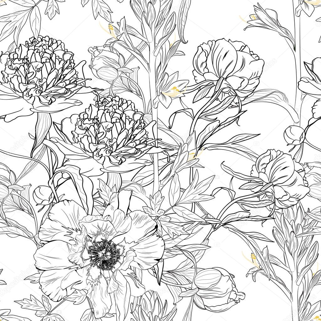 vector illustration of beautiful floral pattern background