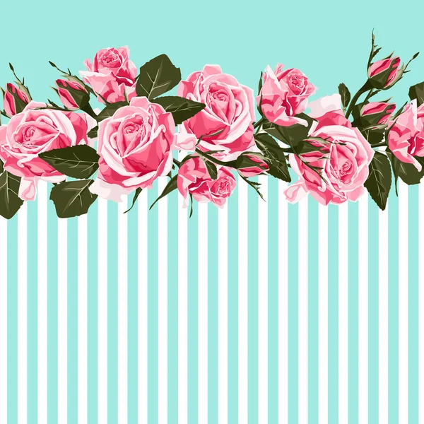 Illustration Vectorielle Beau Fond Motif Floral — Image vectorielle