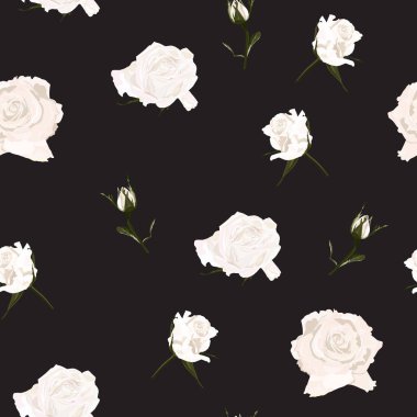 güzel çiçekler desen arka plan vektör illüstrasyon