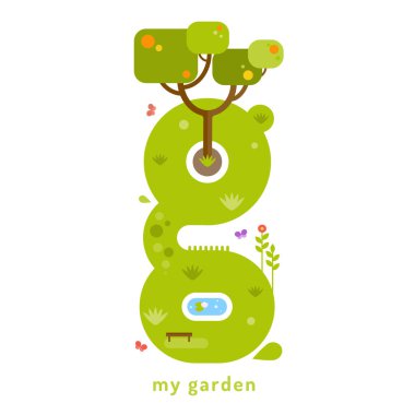 Benim bahçem. G harfi. 