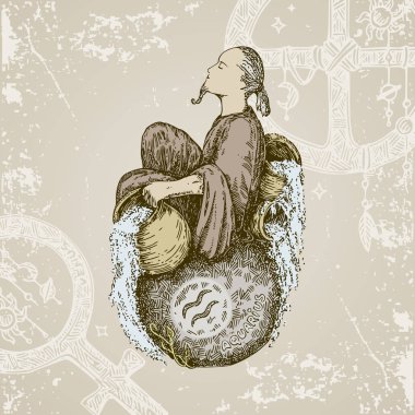 Vintage burcu. Kova. 