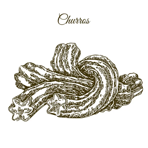 Délicieux churros . — Image vectorielle
