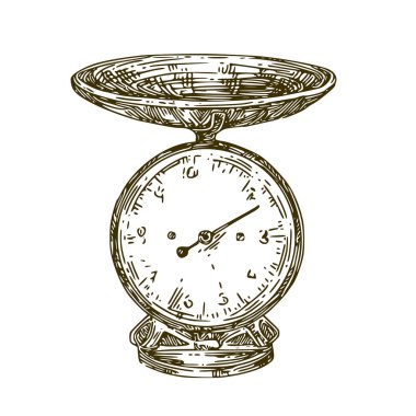 Mutfak için ölçek. 