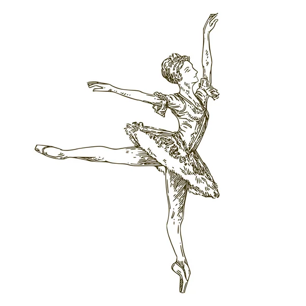 Балерина . — стоковий вектор