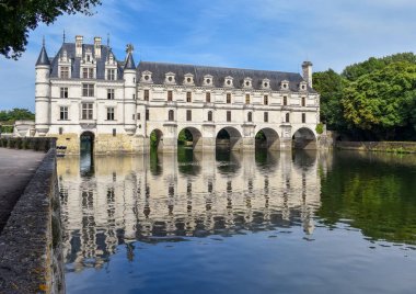 Chateau de Chenonceau Cher Nehri - Fransa, Loire Valley