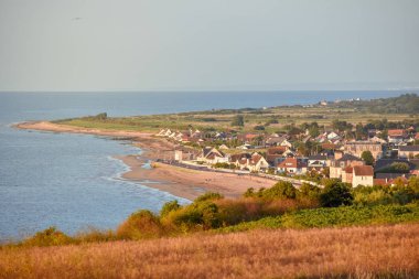 Fransız Normandiya sahil köyü