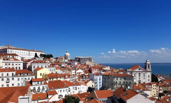 Paesaggio Urbano Del Quartiere Alfama Lisbona — Foto Stock