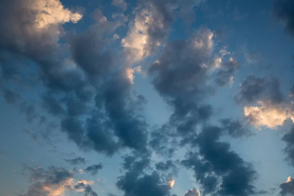 Ciel Dramatique Avec Nuages Ciel Sombre Avec Nuages Cumulus — Photo
