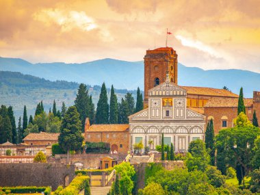 Basilica San Miniato al Monte in Florence, Tuscany, Italy clipart