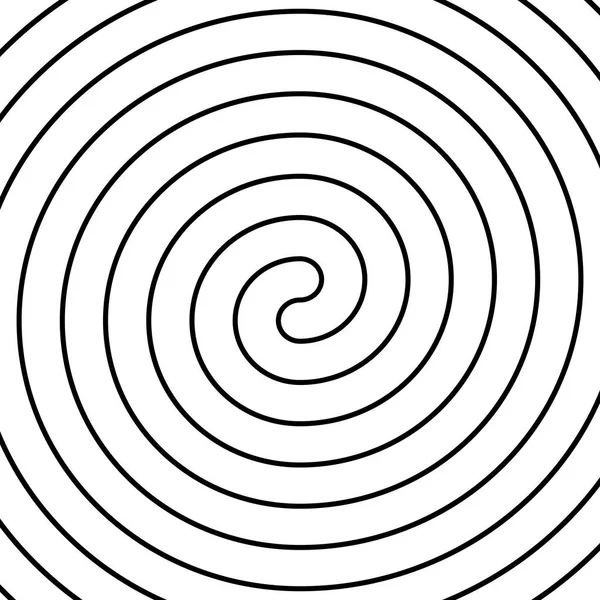 Símbolo espiral doble negro delgado. Elemento de diseño simple vector plano — Vector de stock