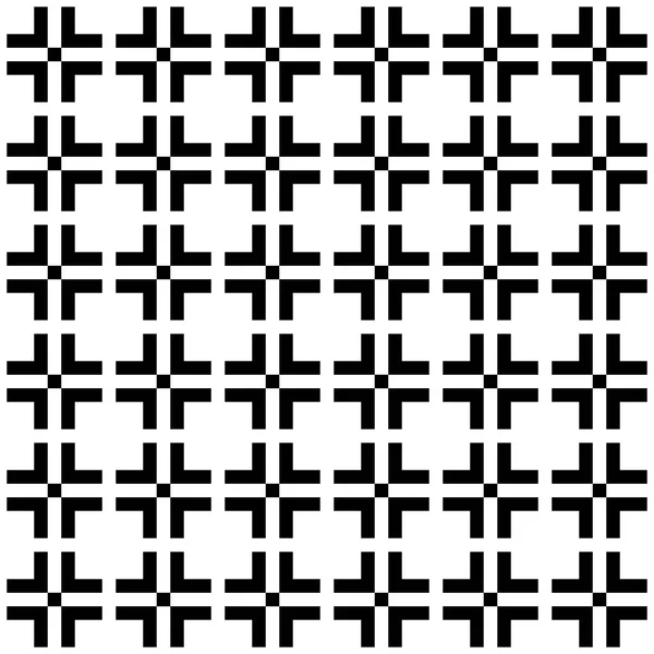 抽象的无缝图案背景。迷宫般的孤立的白色背景上的黑色几何设计元素。矢量图 — 图库矢量图片