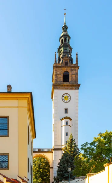 Campanario Catedral San Esteban Litomerice República Checa — Foto de Stock