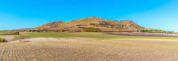 Rana Mountain near Louny in Central Bohemian Highlands on sunny summer day, Czech Republic. Panoramic view — Stock Photo, Image