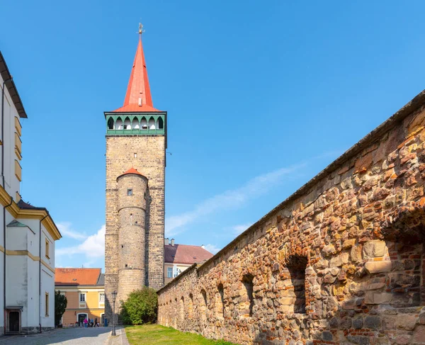 Valdice Gate, o Valdicka brana, e fortificazione storica città in Jicin, Repubblica Ceca — Foto Stock