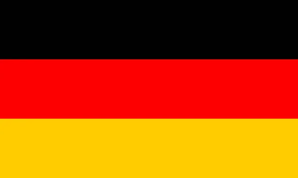德国的旗子 向量旗子以正式的颜色和正确的比例 — 图库矢量图片