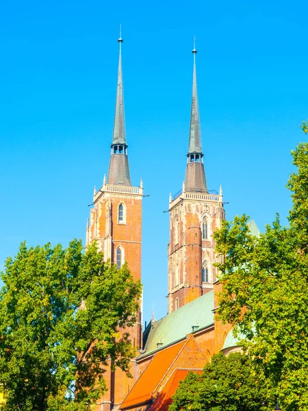 Johannes der Täufer-Kathedrale in Breslau — Stockfoto