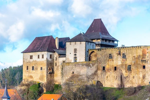 Lipnice nad Sazavou. Castillo medieval de estilo gótico, República Checa — Foto de Stock