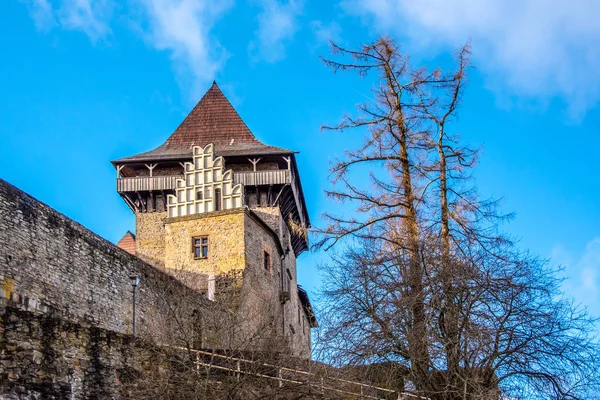 Lipnice nad Sazavou. Castelo medieval de estilo gótico, República Checa — Fotografia de Stock