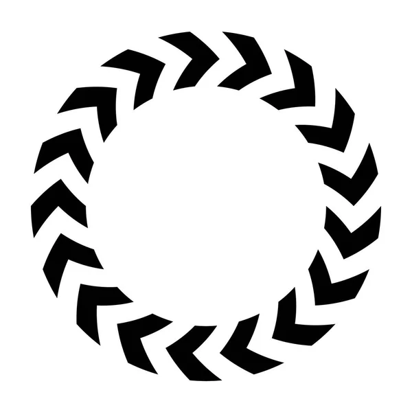 Значок круга Шеврона. Простая плоская векторная иллюстрация — стоковый вектор