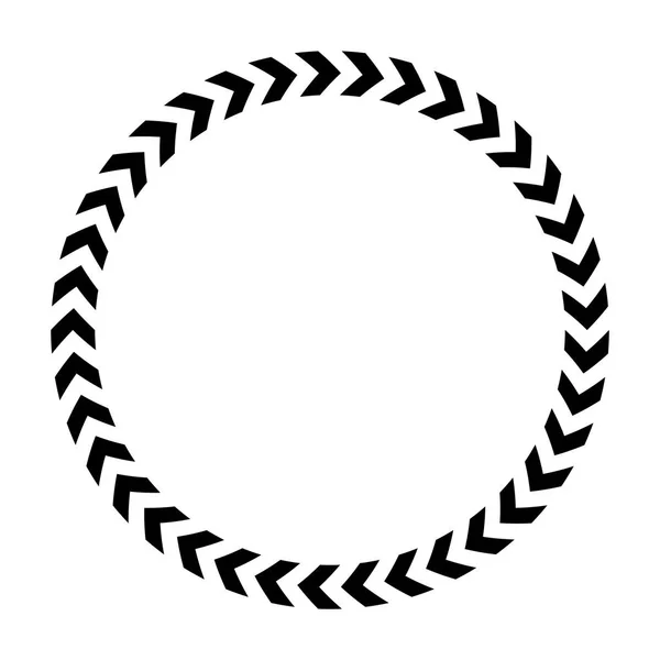 Значок круга Шеврона. Простая плоская векторная иллюстрация — стоковый вектор