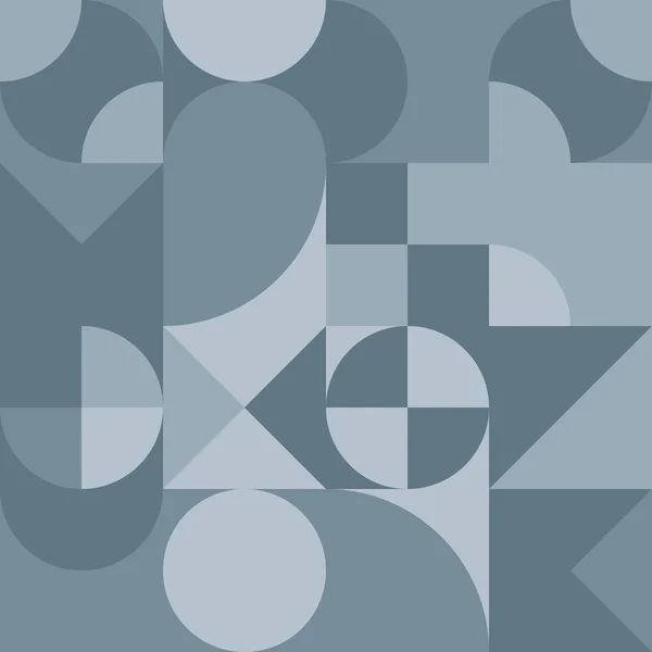 Abstrakta geometriska retrodesign. Vector sömlösa mönster i grå nyanser — Stock vektor