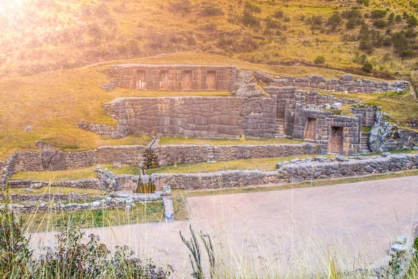 Spa Inca y primavera Tambo Machay cerca de Cusco, Perú — Foto de Stock