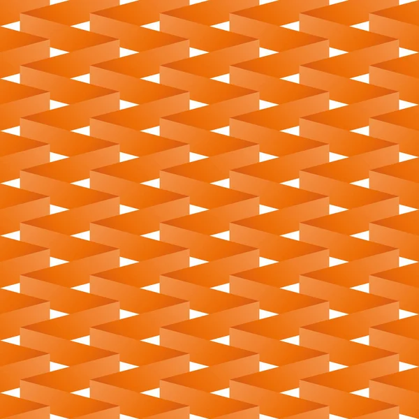 Papier lint naadloze patroon. Oranje vector illustratie — Stockvector