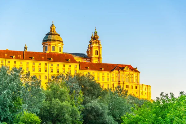 Melk Abbey, Duits: stift melk, Wachau Valley, Oostenrijk — Stockfoto