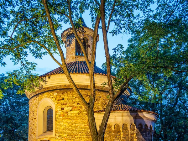 Rotunda os St Martin - il più antico edificio romanico di Praga, Vysehrad, Repubblica Ceca — Foto Stock