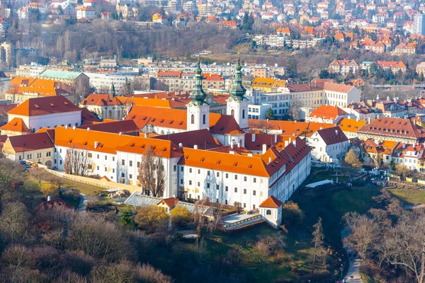 Veduta aerea del Monastero di Strahov, Praga, Repubblica Ceca — Foto Stock