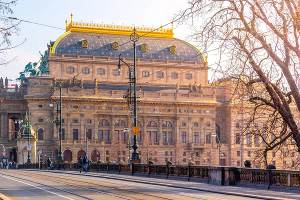Teatro Nacional Checo en Praga, República Checa — Foto de Stock