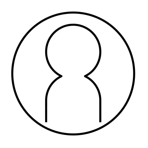 Benutzer oder Person Thin Line Icon — Stockvektor