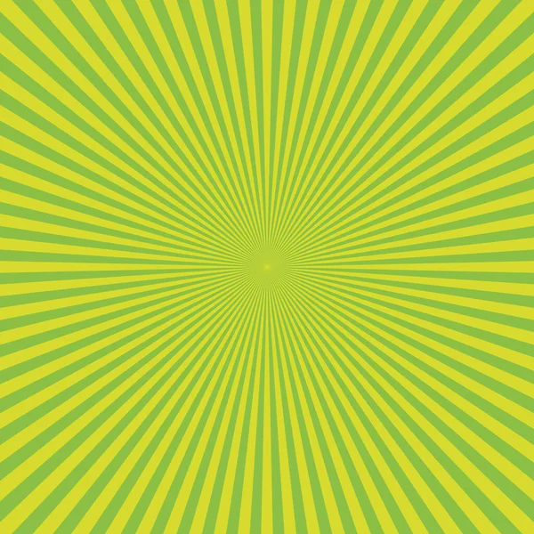 Estallido de sol verde abstracto — Vector de stock