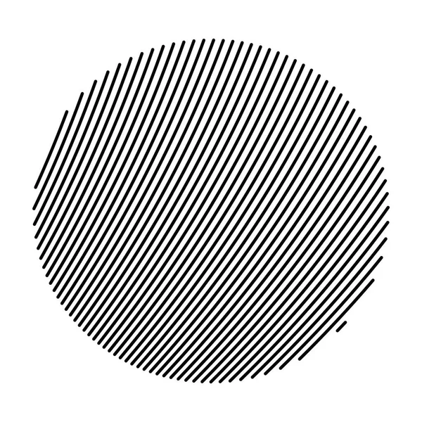 Cercle vectoriel rayé — Image vectorielle
