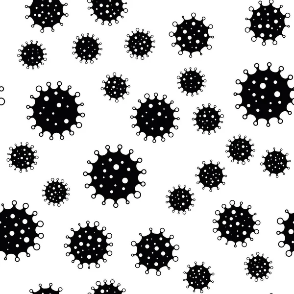 Coronavirus αδιάλειπτη μοτίβο φόντου — Διανυσματικό Αρχείο
