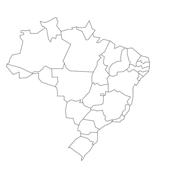 Staten van Brazilië — Stockvector