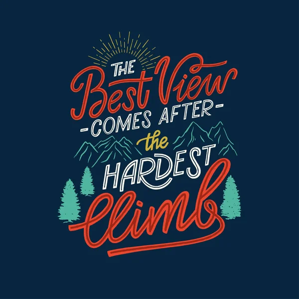 Mão lettering motivação citação 04 —  Vetores de Stock