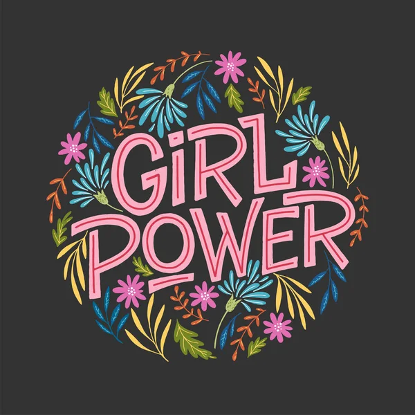 Girl Power illustratie — Stockvector