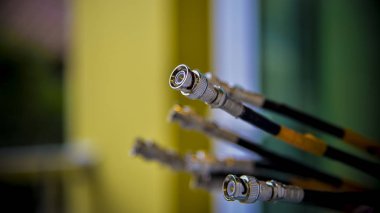 Bağlı Cctv kamera sistemi ve internet ağı için Bnc kablo.