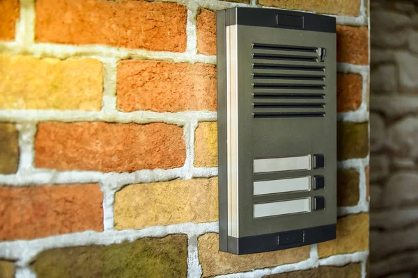 stock image A Hand using scanning to open the door to entering p home and building for security system