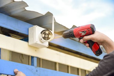 Koruma güvenlik alanı için bir Cctv kamera teknolojisi .